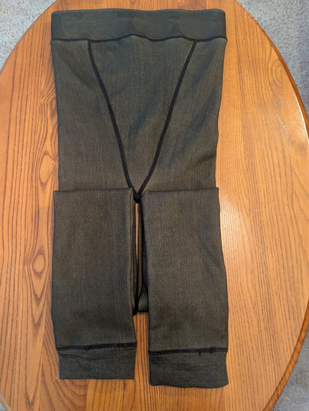 Sam Edelman Black Thermal Leggings - Comfortable Layering Tights, Size L